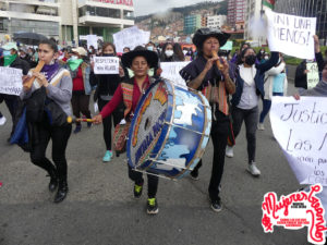 Protestaktion am 31. Januar 2022 gegen die Straflosigkeit von Feminiziden / Foto: Mujeres Creando