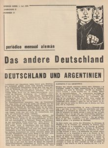 Die Ausgabe "Das andere Deutschland" vom Juli 1939. Quelle: Sandra Feferbaum Siemsen