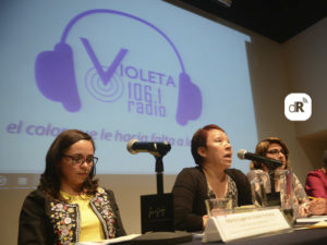 María Eugenia Chávez und Kolleginnen von Violeta Radio / Foto: deRadios