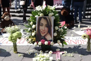 Frauengruppen haben der ermordeten Ingrid Escamilla gedacht. Foto: Cimac Noticias/Alberto Molina