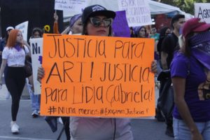 Frauen in Mexiko-Stadt fordern Gerechtigkeit für die Opfer von Feminiziden. Foto: Berenice Chavarría Tenorio/Cimac