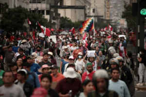 Proteste in Peru. Foto: Cobertura Wayka Perú