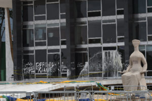 Oberster Gerichtshof in Brasilia nach der Zerstörung am 8.1.2023.  Foto: Rosinei Coutinho/SCO/STF via fotospublicas.com