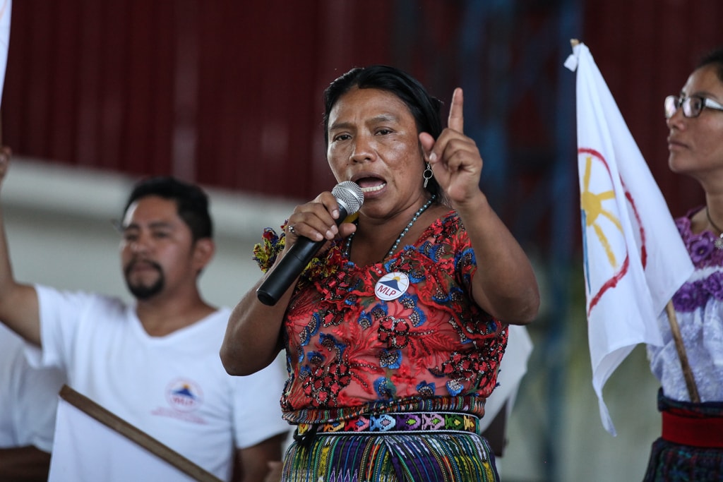 Bislang nicht zur Wahl in Guatemala zugelassen: Die linke Präsidentschaftskandidatin Thelma Cabrera. Foto: Carlos Sebastián, Wikimedia