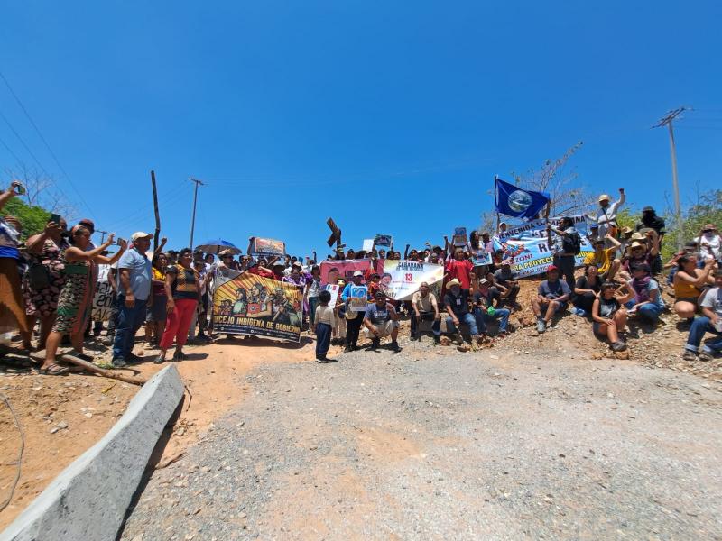 Protestcamp Tierra y Libertad nach 60 Tagen Blockade geräumt.
Foto: El Sur resiste