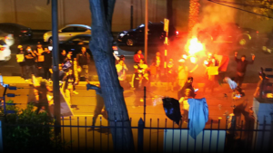 Screenshot von dem Video des Angriffs auf das Gebäude von IDL-Reporteros. Foto: Servindi
