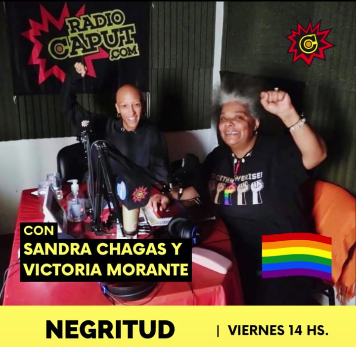Sandra Chagas y Victoria Morante Nuñez en la Radio Caput