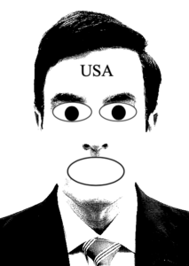 Karikatur des Außenministers / Caricatura ministro exterior