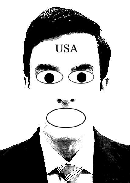 Karikatur des Außenministers / Caricatura ministro exterior